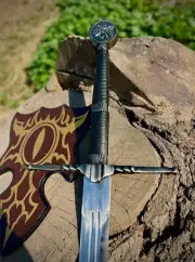 Custom Handmade Carbon Steel Witcher Sword Sword of Geralt of Rivia Feline sword