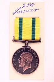 WW1 GEORGE V MILITARY TERRITORIAL FORCE WAR MEDAL FOR VOLUNTARY SERVICE OVERSEAS