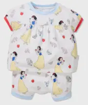 BNWT BABY GIRLS PETER ALEXANDER SNOW WHITE PYJAMA SET SIZE 3 - 6 MTHS