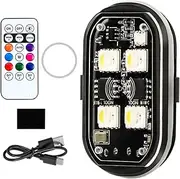 Remote Control Strobe Light,Motorcycle Warning Light - High Brightness Warning Lamp for Car Motorcycle, Vehicle Flashing Lighting Device