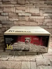 Vintage NOS Libbey 16 Impulse Glassware Set 81678 Glasses Unopened
