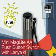 Mini MagLite AA Torch Flashlight Push Button (clicky) End Tail Cap Switch