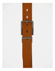 [Kenji] Tan Skinny Reversible Belt