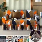 Geometric Adjustable Stretch Sofa Cover Corner L Shape Sofa Slipcover Home Decor