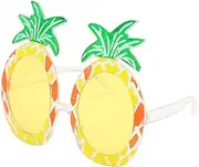 [VILLFUL] 3pcs clear glasses for kids Xmas Holiday Accessories kids Decoration Glasses Transparent Candy Color hawaiian sunglasses tropical Party Glasses novelty child fruit frameless