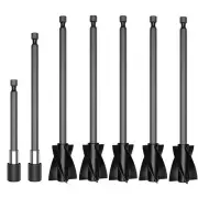 5Pcs Resin Mixer Paddles with 2 for EXTENSION Rods, Reusable Paint Mixer K8J2