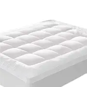 Luxury 1000GSM Bamboo Pillowtop Mattress Topper Bed Mattress Protector Queen King Queen 203cm x 153cm
