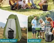 Privacy Tent & Portable Toile For Outdoor Camping Fishing Job Site - Green