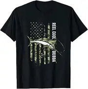 [VidiAmazing] Mens Reel Cool Bubba us Army Veteran Fishing 4th of July T-Shirt ds060 T-Shirt