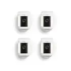 Ring White Battery Spotlight Security Camera Plus - 4 Pack