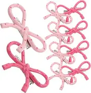 JOINPAYA 10pcs Baby Bows Hair Clips Stylish Bow Hairpin for Girls Toddlers Adorable Hair Accessories French Clip