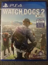 在飛比找Yahoo!奇摩拍賣優惠-PS4 看門狗2 Watch Dogs 2 中文版 中文 光