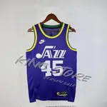 KING-NBA球衣 UTAH JAZZ 爵士隊24賽季球衣 45號MITCHELL 23號MARKKANEN 球衣