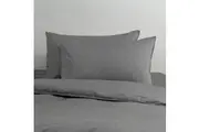 Canningvale Valeria Vintage Softwash Cotton King Sheet Set - Charcoal Melange