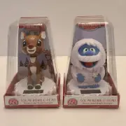 RUZ Bobblehead Rudolph The Red-Nosed Reindeer & Bumble 60th Anniv Solar New