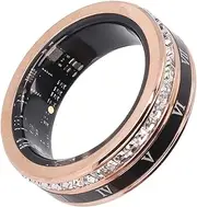 Smart Ring, Fitness Tracking Smart Ring, Smart Ring Health Tracker for Women and Men Water Proof Fitness Tracker for Darings APP, 18mAh Battery, Gold