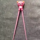 1 Pair Multi Color Cute Bear Panda Cat Learning Training Chopsticks for Kids Chi