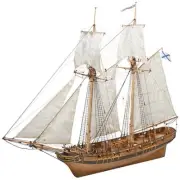 Master Korabel MK0302P DIY Schooner Polotsk + boat Wooden Kit ship Scale 1:72