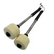 2x Mallets Sticks Soft with Rope Drum Mallet for Drum Kit