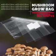 10-100x PVC Mushroom Spawn Grow Bag Substrate High Temp Sealable Polypropylene