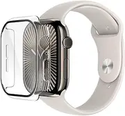 Belkin ScreenForce TemperedCurve 2-in-1 Screen Protector [46mm] for Apple Watch Series 10 with 360˚ Protection & Protective Bumper - Tempered Glass Screen Protector, Apple Watch Accessories - Clear