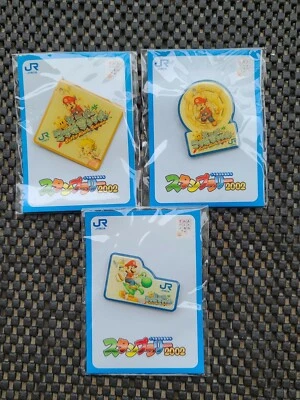 Nintendo Super Mario Sunshine Pin Badge Rare Promo LOT SNES GBA GAMECUBE 3DS