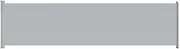 vidaXL Powder-Coated Steel and Polyester Fabric Patio Retractable Side Awning, 600x160 cm - Anti-UV and Water Resistant, Grey