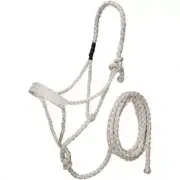 Tough-1 Mule Tape Halter with 10 Foot Lead