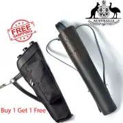 New Traditional Genuine Leather Archery Back Arrow Quiver Hunting Pouch Belt Bag