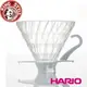 金時代書香咖啡 HARIO V60白色02玻璃濾杯1~4杯 VDG-02W