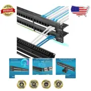 48-Port Cat6 Patch Panel with 10G Support - Tool-less Installation Excellence