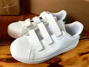 ADIDAS GW6494 .FTWWHT/GREEN/CB ADVANTAGE COURT HOOK-AND-LOOP - SIZE 1
