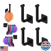 DAGKHE 4 Pack Hat Organizer for Wall Storage, Adhesive Hat Rack Hat Hooks Hat