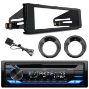 JVC KD-T720BT Bluetooth CD Stereo Receiver, Speaker Adapter, Stereo Install Kit
