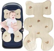LUFEIS Baby Seat Cover Buggy, Seat Insert Pushchair Summer, Universal Seat Cover Prams & Buggies, Pram Insert, Breathable Seat Cover Child Seat for Buggy, Baby Seat (Bear)