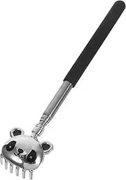 Outanaya Stainless Steel Back Scratcher with Adorable Panda Design Extendable Itch Massager Tool for Elderly and Essential Home Use Massager Stick