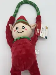 Zippypaws Elf Holiday Christmas Rope Tugz Dog Toy*FREE SHIPPING*RARE*