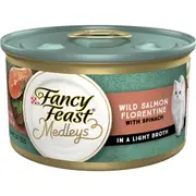 Fancy Feast Medleys Salmon Florentine Delicate Sauce Wet Cat Food 85g