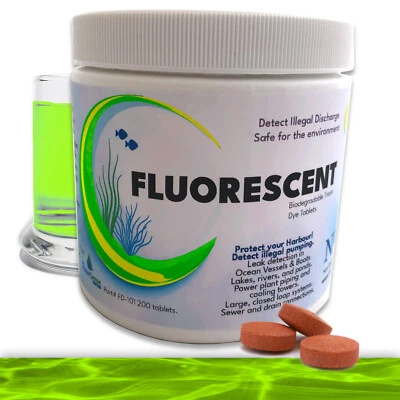 Marine Water Dye Tablets Holding Tank Fluorescent Visual Tracer Leaks