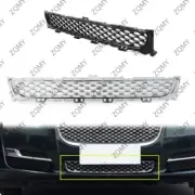 Car Front Lower Bumper Center Grille Mesh Grill For Jaguar XJ 2016 2017-2021