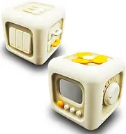 Busy Cube for 1 2 3 4 Years Old Boys & Girls,6 in 1 Montessori Toys for Toddlers, Car Travel Activities Fine Motor Toy for Kids Easter Basket Stuffers