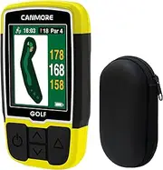 CANMORE HG200 Plus Golf GPS & Case - Easy-to-Read Color - preloaded 41,000 Course map - Exact Shape of The Green and The Fairway - Water Resistant
