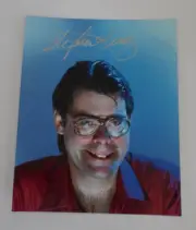STEPHEN KING 8x10 RARE HAND SIGNED PHOTO WITH COA AUTOGRAPH KING OF HORROR STEVE