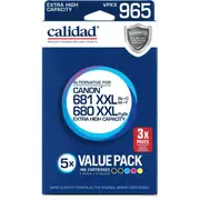 Calidad Canon PGI680XXL/CLI681XXL Ink Cartridge 5 Pack