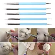 5pcs/Set 2 Way Pottery Clay Ball Tools DIY Sculpting Polymer Modelling CrO_RR