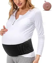 [XJCKING] Maternity Belly Band For Pregnancy - Support Belt For Pregnant Women- Soft & Breathable Tummy Wraps For Abdomen, Pelvic, Waist, Back Pain Relief- Adjustable Abdominal Binder For All Stages Of Brace