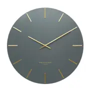 ONE SIX EIGHT LONDON LUCA WALL CLOCK 60cm | Silent Sweep | Charcoal **NEW**