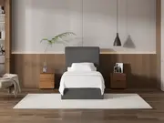 My Style Tapered Headboard & Standard Base - Single / Gunmetal / Gas Lift Base