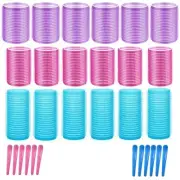 Hair Curlers Rollers with Clips,3 Sizes Self Grip Hair Roller Hair Curlers Set