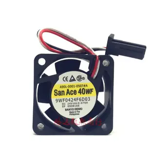 全新 San Ace 40WF 24V 0.076A 9WF0424F6D03/D04 發那科散熱風扇